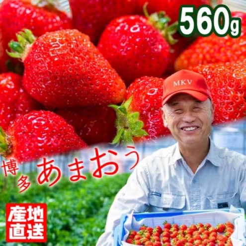 いちご 2パック (約280g×2) あまおう 産地直送 栽培期間中 減農薬栽培 果物 フルーツ 旬のフルーツ 季節のフルーツ 旬の果物 季節の果物 福岡 福岡県 小郡市 ※配送不可：北海道、沖縄、離島