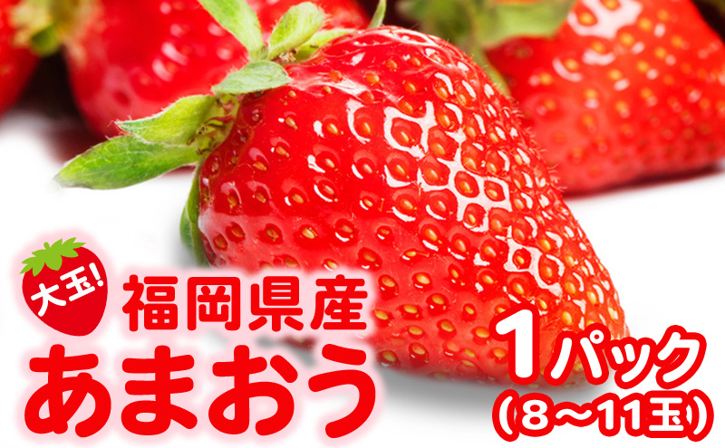 いちご 大玉！ 福岡県産 あまおう (1パック 8玉又は11玉入り) 果物 デザート あまおう 苺 イチゴ 果物 くだもの フルーツ 旬のフルーツ 季節のフルーツ 旬の果物 季節の果物 福岡 福岡県 小郡市 ※配送不可：離島