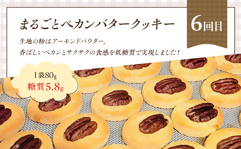 定期便 6回 低糖質 手作り クッキー 6ヶ月コース スイーツ