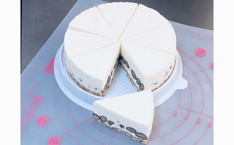 【低糖質】手作り黒豆レアチーズケーキ ケーキ チーズ スイーツ デザート お菓子 菓子 黒豆 大豆
