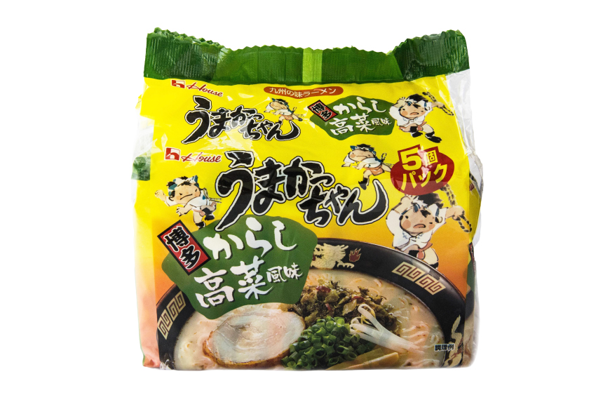 インスタントラーメン うまかっちゃん からし高菜風味 5食パック 6セット 計 30食 [地域商社ふるさぽ 福岡県 筑紫野市 21761454] からし 高菜 ラーメン 博多ラーメン インスタント とんこつ 即席ラーメン 袋麺 まとめ買い ラーメン詰め合わせ