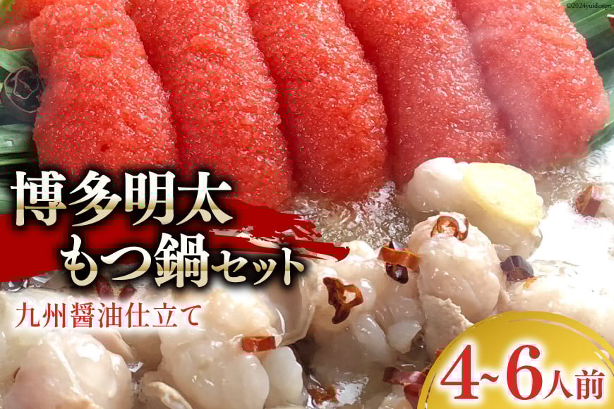 博多明太もつ鍋 セット（4〜6人前） [ベネフィス 福岡県 筑紫野市 21761409] もつ鍋 モツ鍋 もつ モツ 明太子 めんたいこ 博多 福岡 国産 国産牛 本場 ホルモン 冷凍