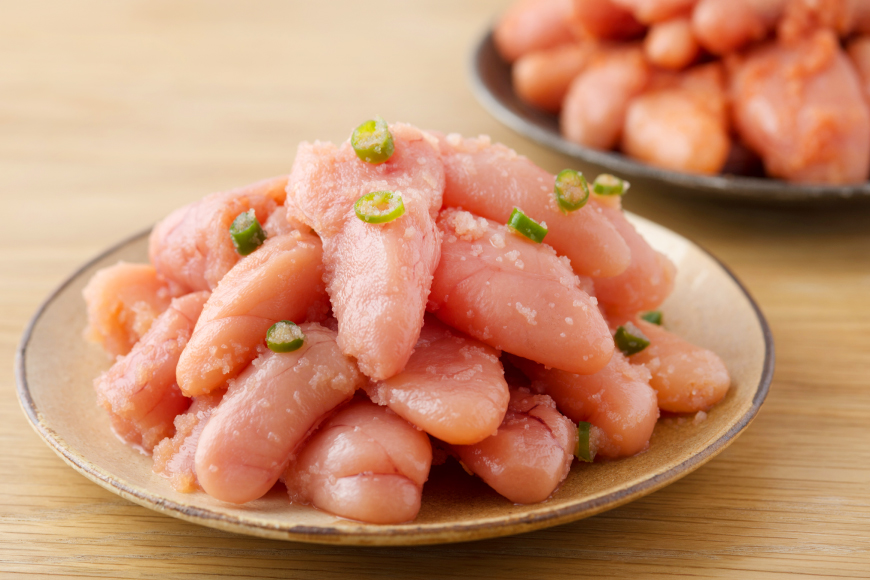 明太子 楢崎商店 青唐辛子明太子 500g [地域商社ふるさぽ 福岡県 筑紫野市 21761450] めんたいこ からし明太子 辛子明太子 辛子めんたいこ 福岡 博多 冷凍
