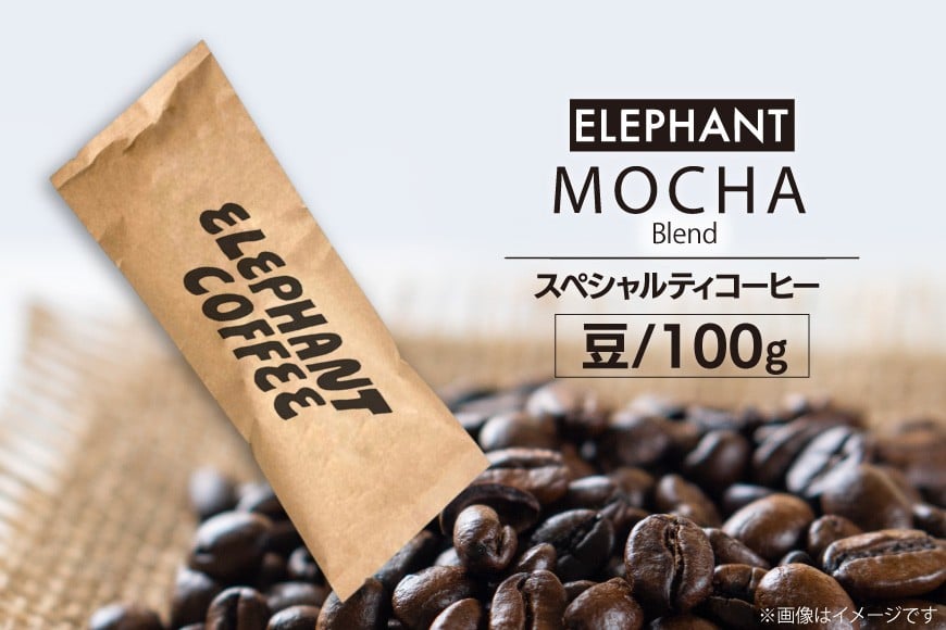 コーヒー 豆 モカブレンド 100g [エレファントコーヒー 福岡県 筑紫野市 21761142] 珈琲 スペシャルティコーヒー 自家焙煎