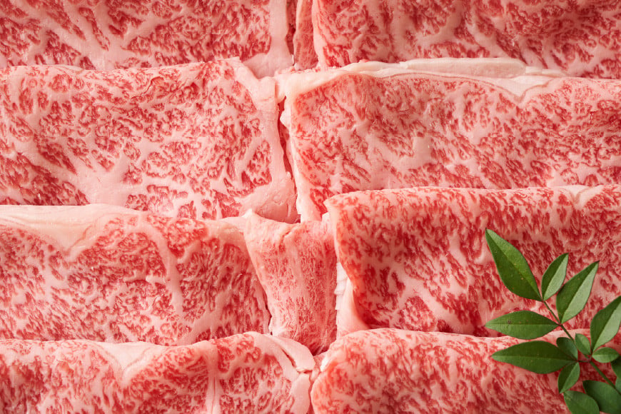博多和牛 A4以上 すき焼きセット 500g [MEAT PLUS 福岡県 筑紫野市 21761003] 肉 牛肉 和牛 黒毛和牛 すき焼き 冷凍