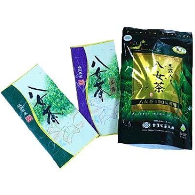 八女茶詰め合わせ(煎茶100g・玉露100g・玉露入煎茶ティーパック)各1袋【1099806】