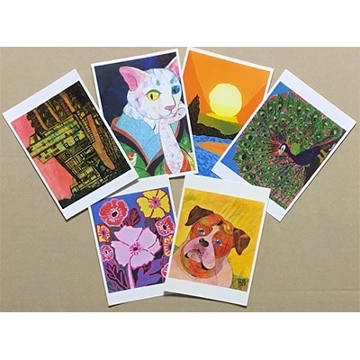 【オリジナルアートセット5】ポストカード(6枚)・一筆箋(1冊)【1084754】