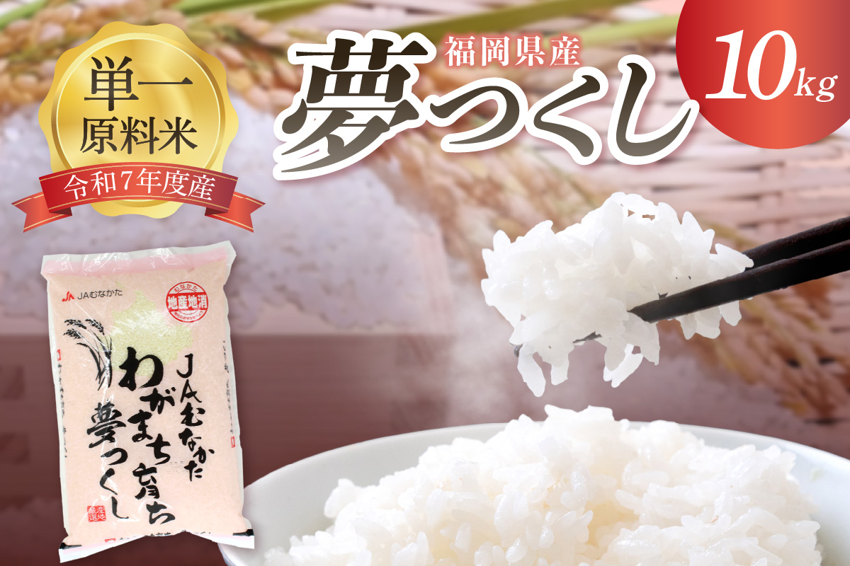 令和7年産 福岡県ブランド米「夢つくし」10kg【ほたるの里】_HA1791