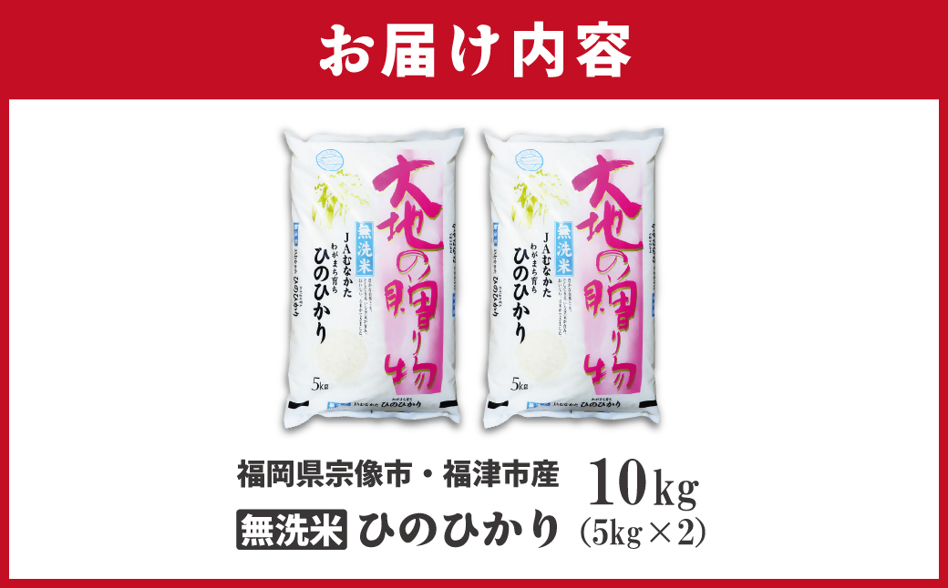 【令和7年産】わがまち育ち 無洗米 ひのひかり 10kg_HA1961