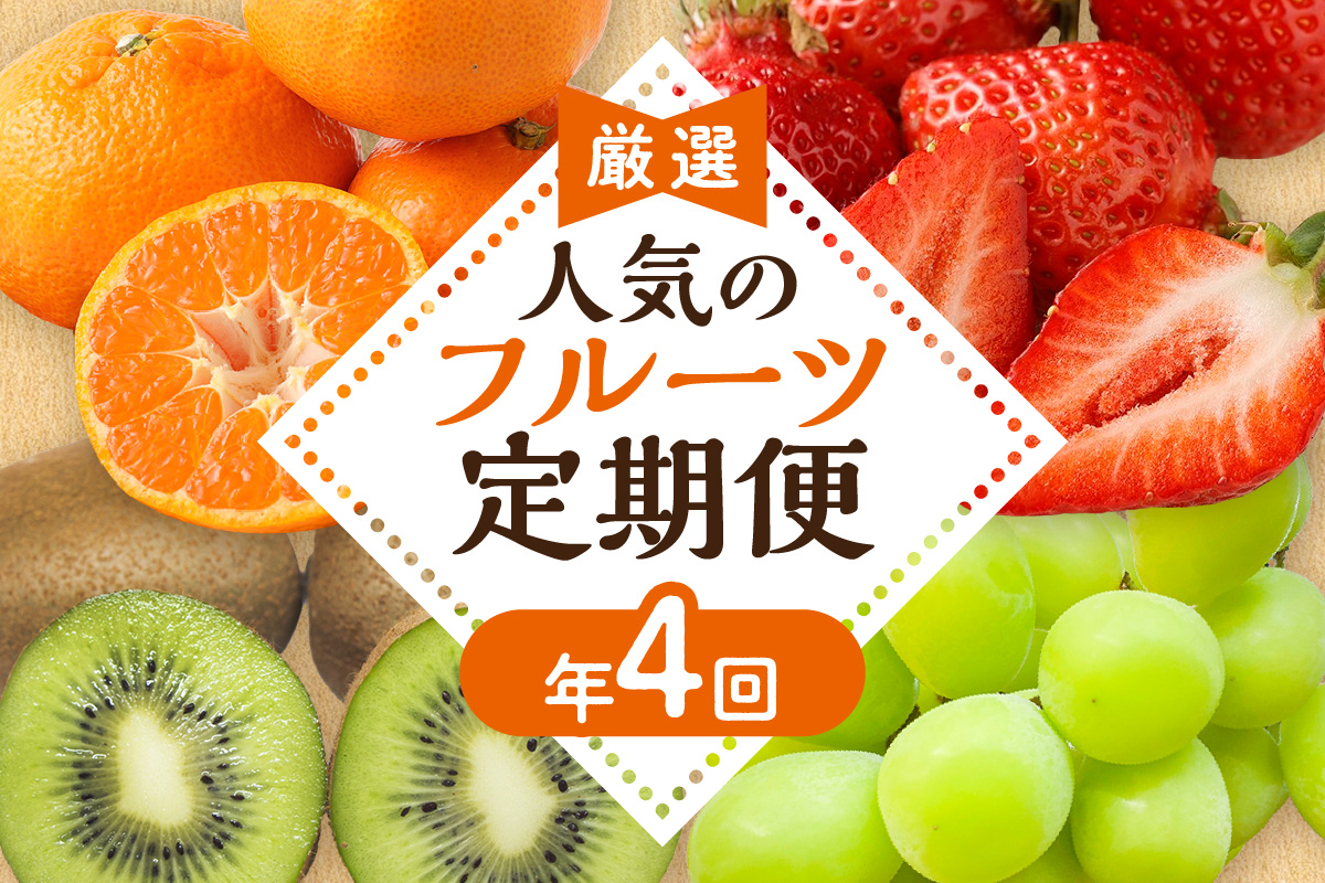 【定期便/年4回】ＪＡむなかた厳選！人気のフルーツ定期便【ほたるの里】_HB0140
