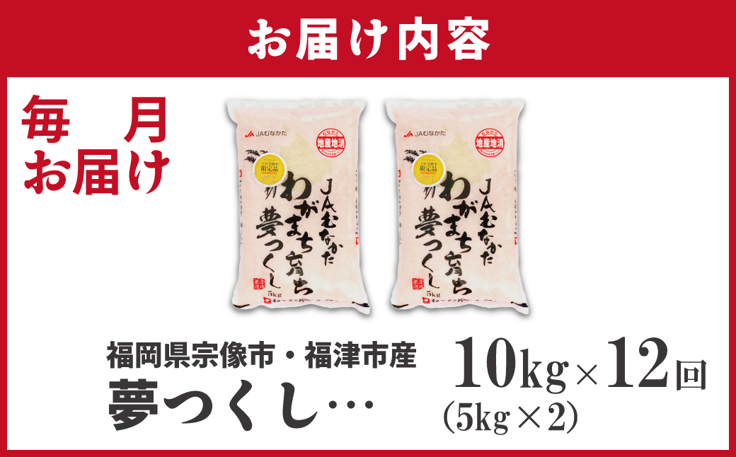 令和7年産 新米先行予約！【定期便/年12回】「夢つくし」10kg【ほたるの里】_HB0211