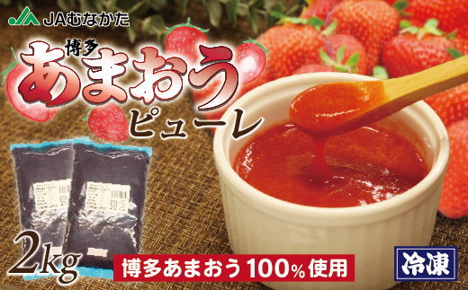 冷凍「博多あまおうピューレ」1kg×2袋【JAほたるの里】_HA1045
