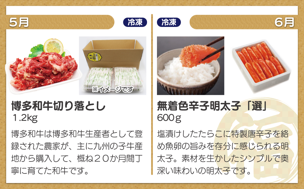 【全8回】福岡のうまかもん をお届け！福岡まんぞく定期便【ほたるの里】_HB0193