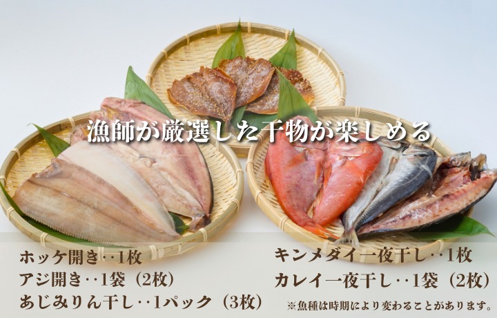 【道の駅むなかた】北野水産加工おすすめ 干物詰合せ_HA1819