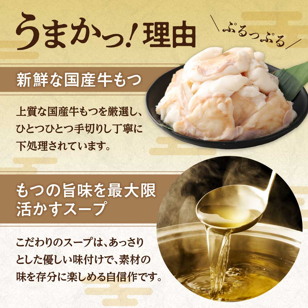 【もつ600g】博多明太もつ鍋(塩味) 3人前セット【海千】_HA0697