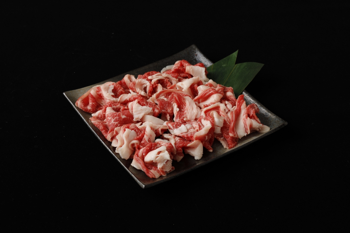 数量限定！むなかた牛切り落とし1.2kg(400g×3パック）【伊豆丸商店】_HA1944