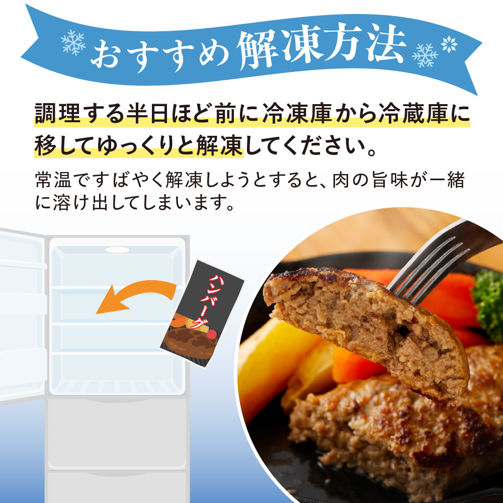 【定期便／年6回／偶数月お届け】むなかた牛ハンバーグ6個セット6回定期便【道の駅むなかた】_HB0038