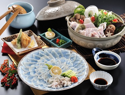 御宿はなわらび　天然とらふぐ てっさ・てっちりセット　3～4人前【はなわらび（(株）海宴）】_HA1010