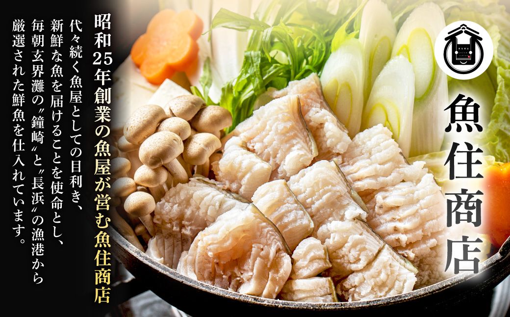 【鐘崎産天然穴子】国産天然穴子鍋セット(4〜6人前) 【魚住商店】_HA1994 海鮮鍋 穴子鍋 鐘崎産 あなご鍋 贅沢鍋セット お取り寄せ 福岡県宗像市 宗像市 福岡 宗像