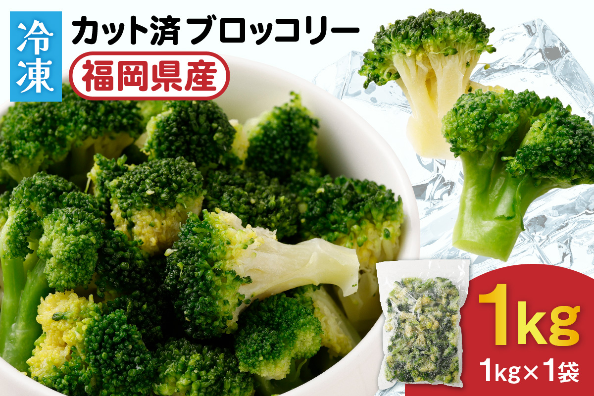 ＪＡむなかたブロッコリー部会より！冷凍ブロッコリー1kg【ほたるの里】_HA0621