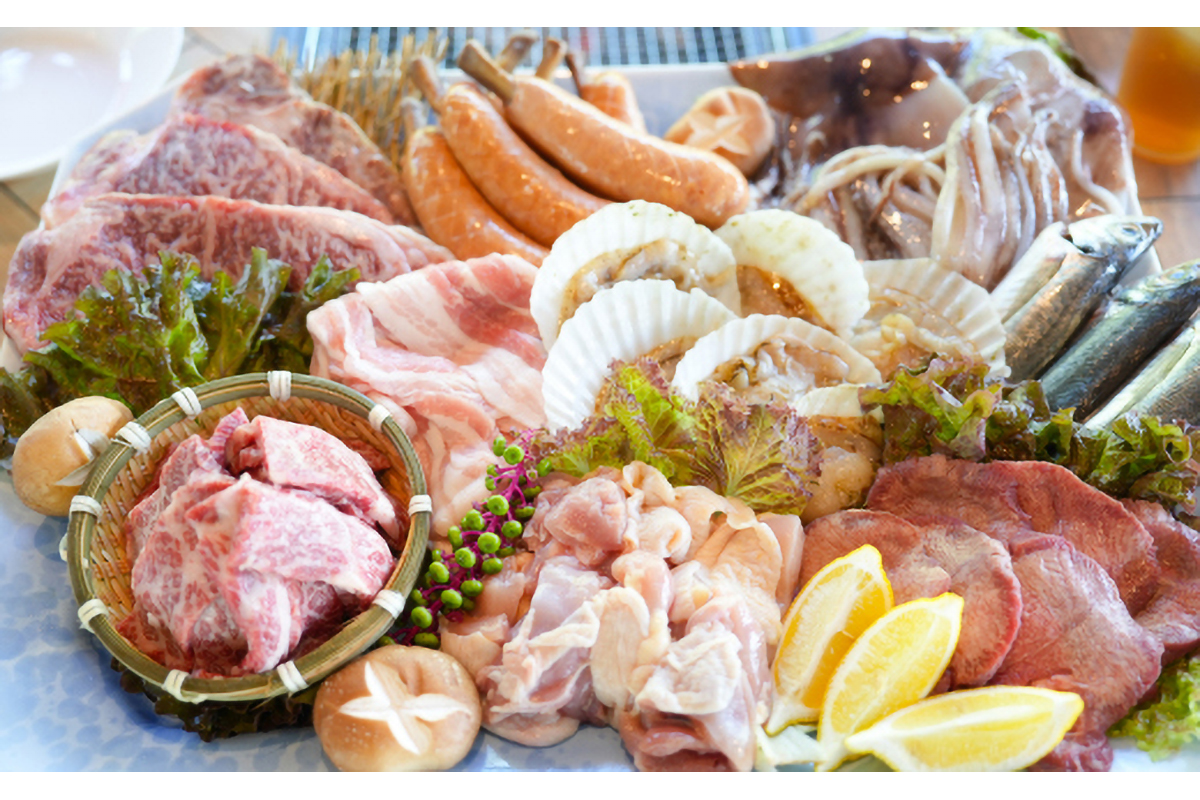 むなかた牛特選BBQコース＆バギー体験チケット　４名様【宗像大島リゾート】_HA1891