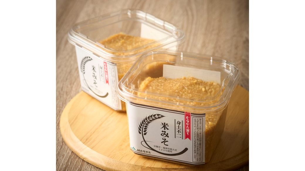 米みそ600g×4【JAむなかた直販課】_HA2003 味噌 みそ 米味噌 無添加 発酵 福岡県宗像市 宗像市 福岡 宗像