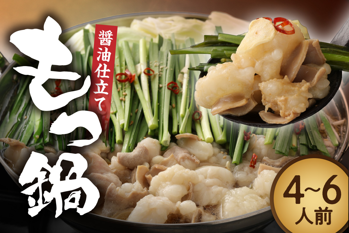 博多もつ鍋・醤油仕立て(4～6人前)【伊豆丸商店】_HA1467