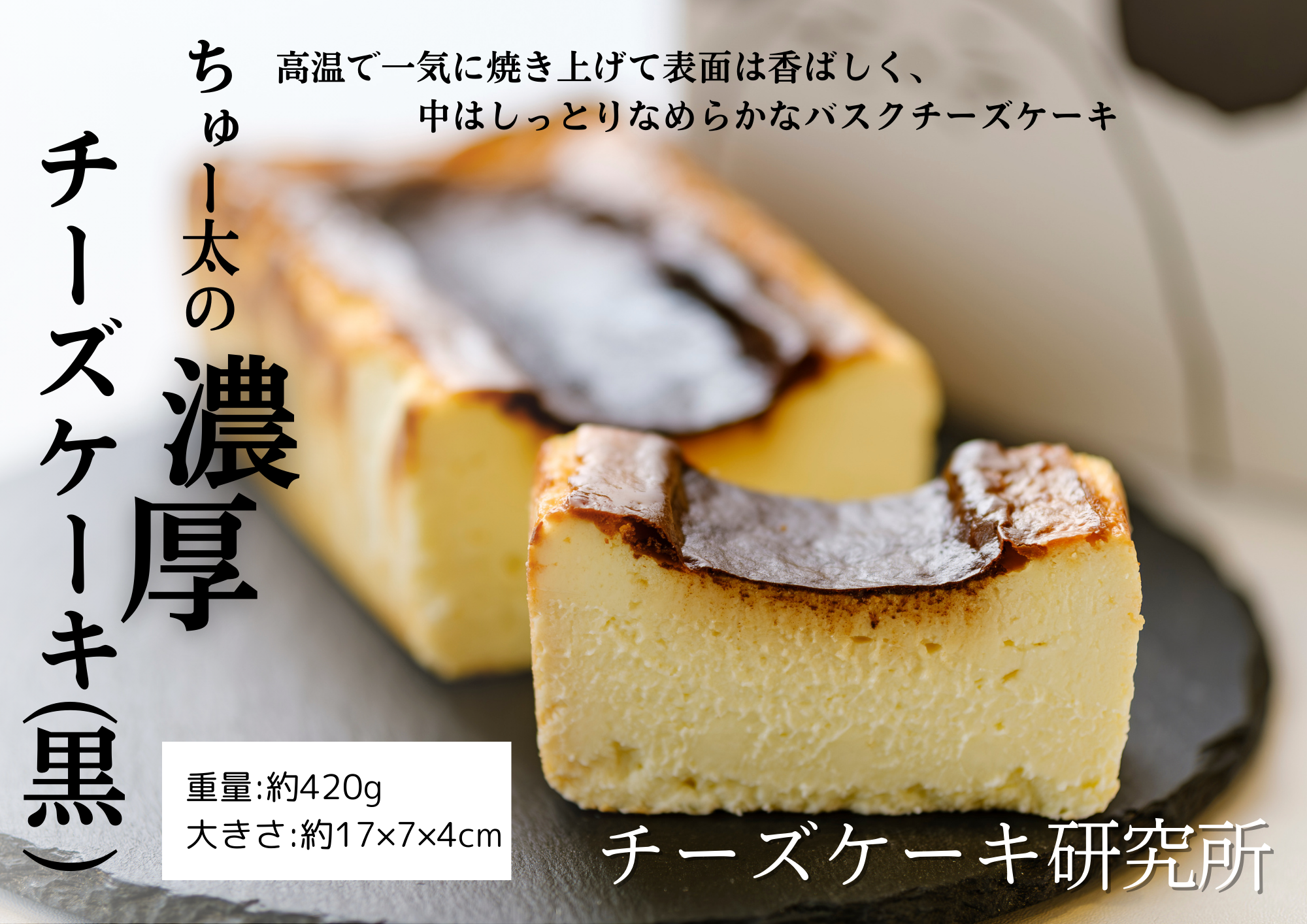 ちゅー太の濃厚チーズケーキ（黒） けーき  ちーず 福岡県産品 