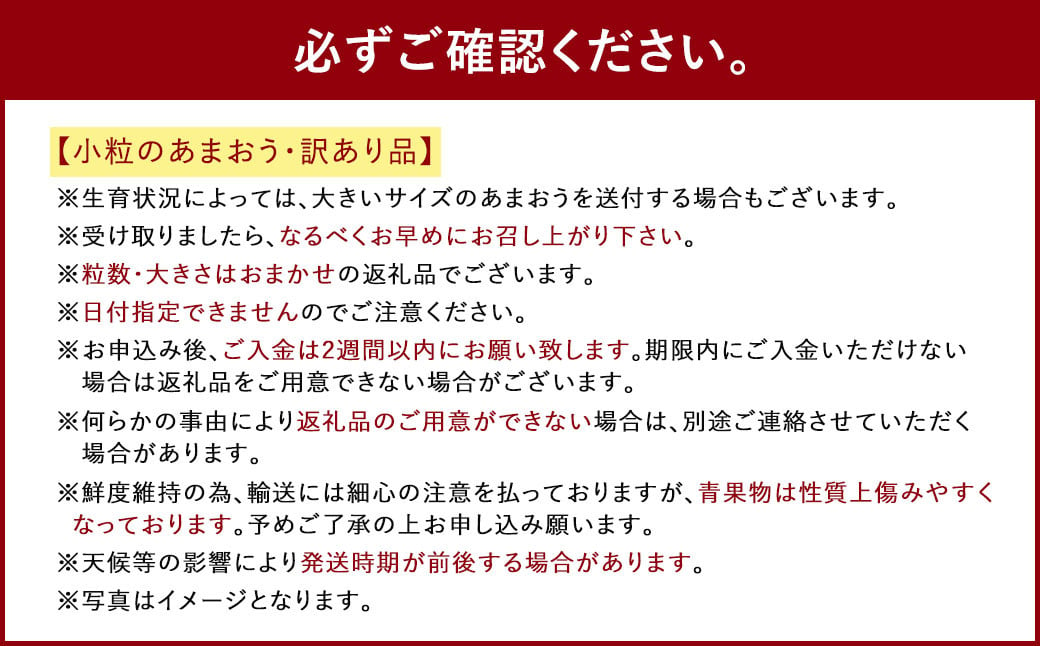 【訳あり・小粒】 あまおう 約280g×4パック 約1120g【2024年12月上旬～2025年4月上旬発送予定】いちご イチゴ 苺 フルーツ