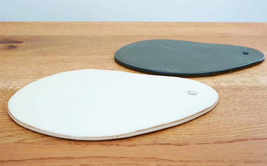 まな板皿（白・黒）2枚セット プレート 食器