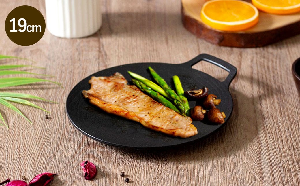 鉄板マルチグリドル 19cm （フラットタイプ） ／ 収納ケース付き マルチグリドル マルチグリドルパン グリルパン マルチグリル 丸形 鉄板 グリルプレート 福岡県 太宰府市