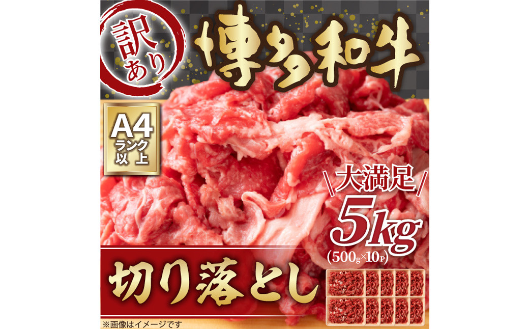 訳あり！ 博多和牛 切り落とし 5kg 500g×10パック