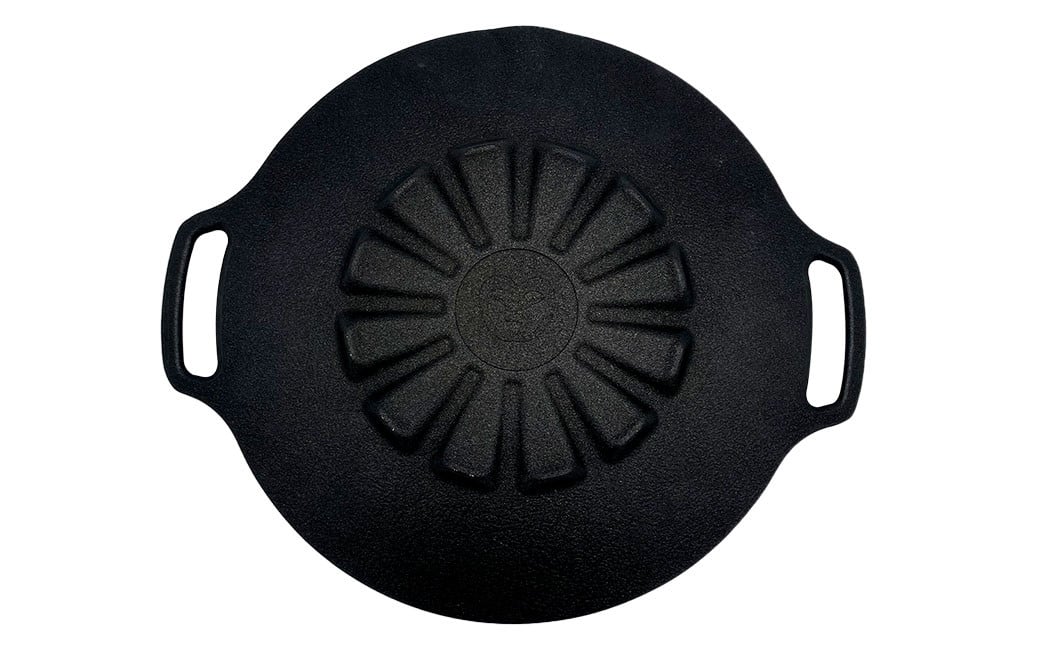 鉄板マルチグリドル 25cm （フラットタイプ） ／ 収納ケース付き マルチグリドル マルチグリドルパン グリルパン マルチグリル 丸形 鉄板 グリルプレート 福岡県 太宰府市