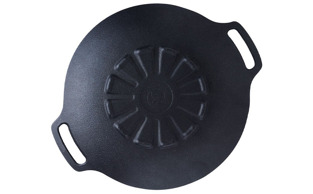 鉄板マルチグリドル 36cm （ディープタイプ） ／ 収納ケース付き マルチグリドル マルチグリドルパン グリルパン マルチグリル グリルプレート 丸形 深型 特大サイズ 鉄板 福岡県 太宰府市