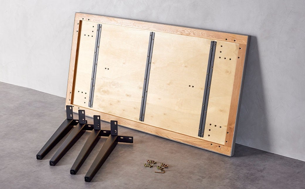 MORTEX ローダイニングテーブル 【モルタルグレー×ブラック】 テーブル ダイニングテーブル 机 デスク インテリア 家具 モルタルグレー ブラック 福岡県 太宰府市