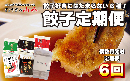 ぎょうざの山八★餃子定期便（年6回偶数月）【随時開始】[F7002]