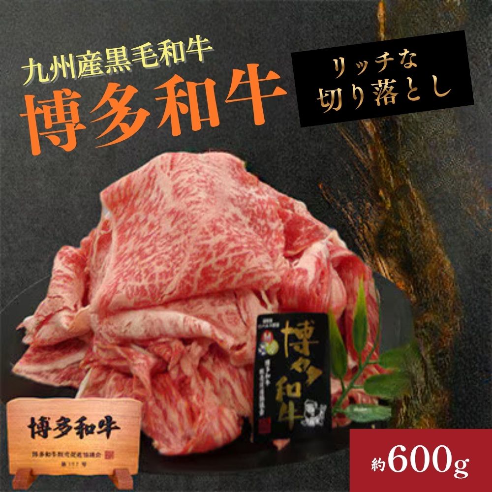 A4ランク博多和牛 リッチな切り落とし600g(300g×2P)[H0201]