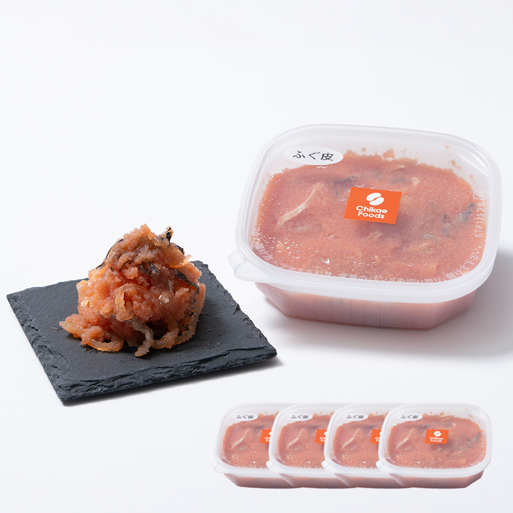 明太子あえもの（ふぐ皮明太）140g×4パック【ちかえフーズ】[H0278]