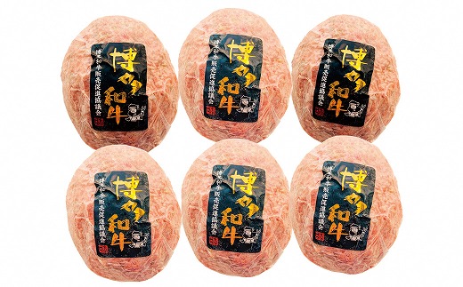 博多和牛生ハンバーグ　150g×6パック　合計900g[F4508]