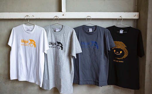 うきぴーTシャツ (黒) Lサイズ