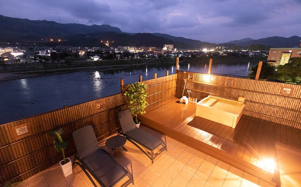 【1泊2食 (平日) ペア宿泊券】筑後川温泉清乃屋 (特別室・近瀬) 宿泊チケット