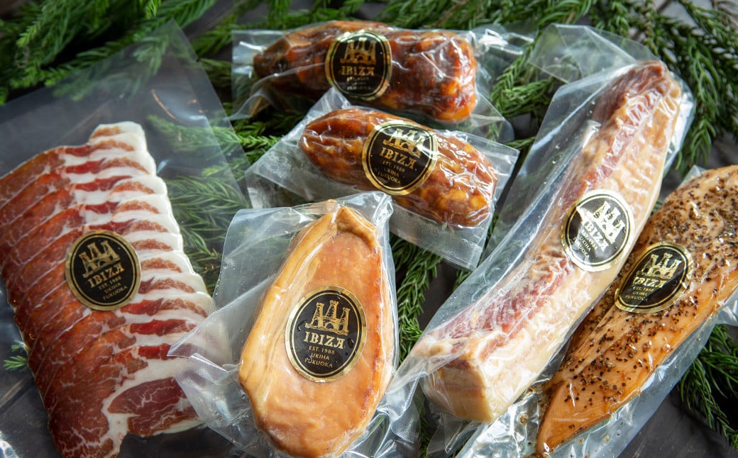 無添加スモーク＆熟成ハムセット 【2026年3月上旬より順次発送予定】 ／ 熟成 サルチチョン サラミ チョリソ 生ハム スライス スモークポーク ハム スモークチキン スモークベーコン おつまみ