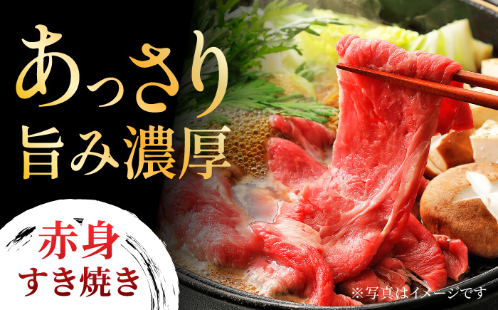 【3回定期便】食べ比べを楽しむ すき焼き用 博多和牛 赤身 ロース スライス 計1kg【馬庵このみ】和牛 牛肉 食べ比べ すき焼き スライス 赤身 ロース 霜降り 肉 定期便