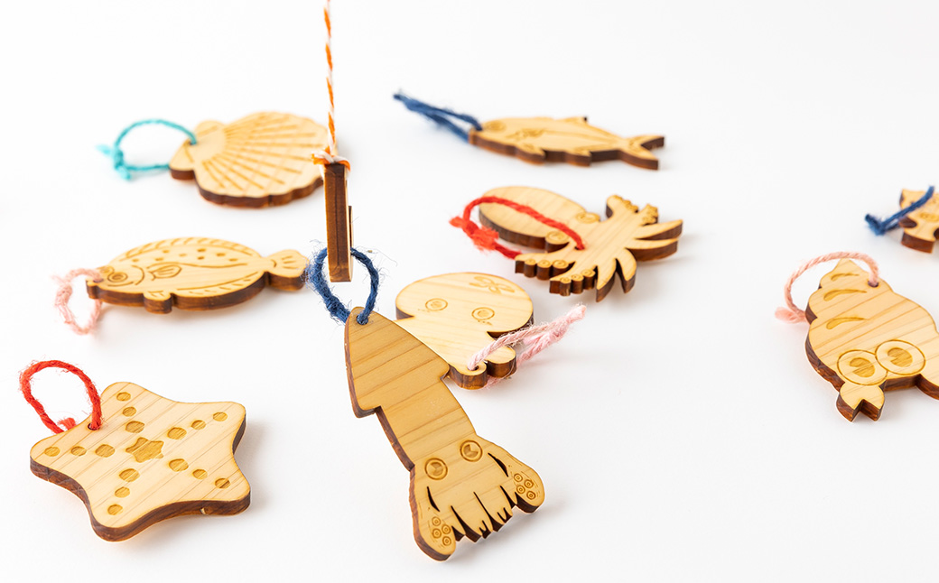 薪ストーブ＆木工 木ん家 九州産ヒノキの木製さかな釣り 魚釣り さかな釣り 釣り 手作り おもちゃ 玩具 木 ヒノキ 木製 子供用 子ども用 九州 福岡県 福岡 ふくおか うきは市