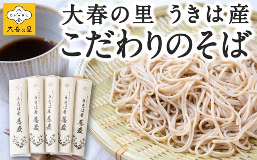 大春の里 うきは産こだわりのそば (乾蕎麦麺 200g (100g×2) 5袋入り) ソバ