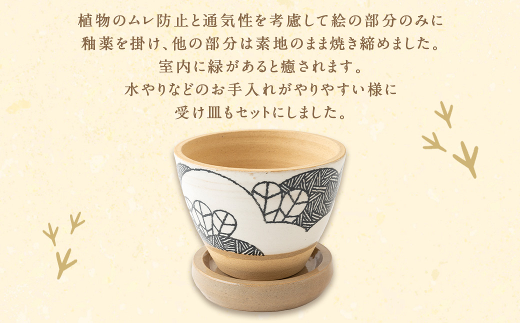 絵付け 鉢 手描き絵付け・九谷焼 中鉢【色絵梅文7寸輪花鉢】 | 九谷焼 真生窯