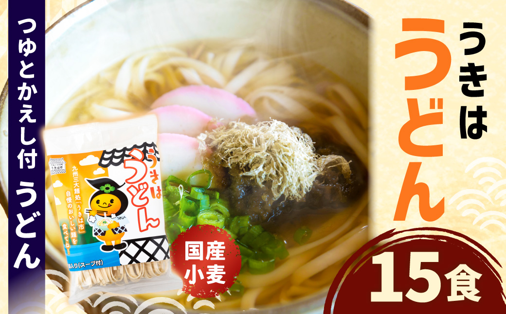 鳥志商店 うきはうどん 15食