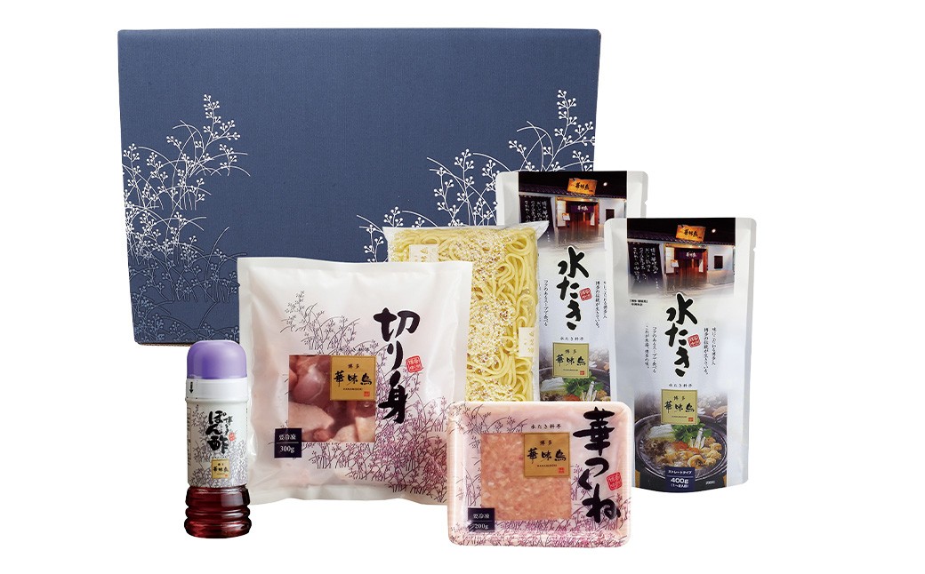 華味鳥 水炊きセット N （2〜3人前） ちゃんぽん麺付き 水炊き 水たき 鍋 鶏肉 お肉 肉 セット 九州 福岡県 うきは市 冷凍