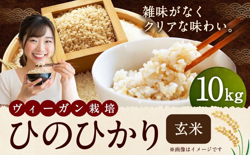自然栽培 ひのひかり 玄米 10kg 【2025年10月下旬より発送予定】 米 お米 ご飯  うきは市