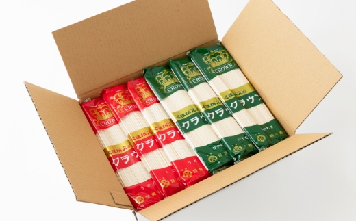 熊谷商店 こだわりの乾麺セット(ひやむぎ6袋・うどん6袋) 12袋